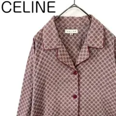 celine セリーヌ オープンカラーシャツ 開襟シャツ マカダム柄 トリオンフ