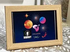 ボウイ アートプリント 木製フレーム付き ハガキサイズパネル入り