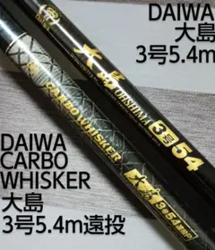 ダイワ 磯竿 カーボウィスカー 大島 2号4.8m 3号5.4m　２本セット ダイワ カーボウィスカー 大島 2号-54/F234L : 釣king - 通販