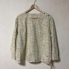 クロコダイル　花柄ブラウス　長袖　サイズ3L