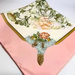未使用✨希少 エルメス カレ90 REGINA／女王陛下 スカーフ 大判 ローズ