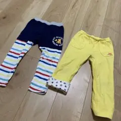 ミキハウス ホットビスケッツ パンツ 100 男の子 ワッペン