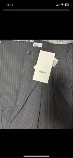 SINNIS ストライプ プリーツスラックス 新品