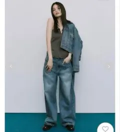 FRAYI.D☆新品ハイウエストワイドビジューデニム