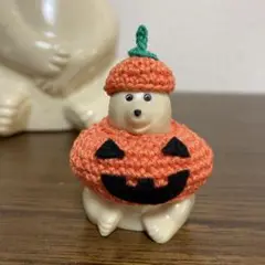 しろくま貯金箱　No.733 ガチャ　かぼちゃ　ハロウィン