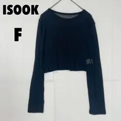 ♥ISOOK♥ アイスー ショート丈 シアーニットトップス リネン混