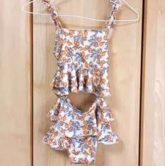 【翌日配送】匿名配送　ベビー水着　73　セットアップ　女の子用　セパレート水着