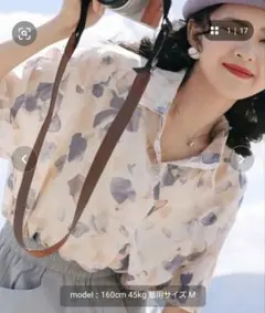 Sibra 柄シャツ Mサイズ