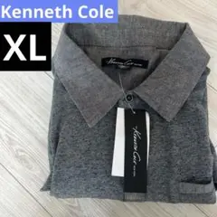 【新品タグ付】Kenneth Cole グレー ポロシャツ XL