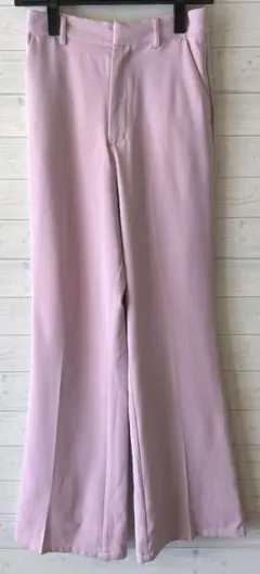 グレイル GRL ピンク フレアパンツ スリット入り S