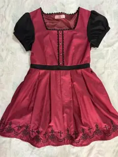 Ank Rouge ボルドーワンピース
