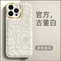 ソフトケース 韓国 フラワー ホワイト シンプル 花柄 iPhoneケース