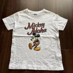 UNIQLO×Disney ミッキーマウス Aloha Tシャツ ホワイト