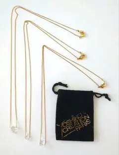 YOSHIKO CREATION PARIS クリスタルネックレス3本セット