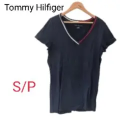Tommy Hilfiger Vネック Tシャツ カットソー ネイビー SP