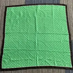 グリーン GGロゴ シルクスカーフ