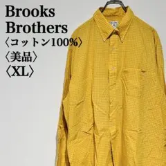 【美品】ブルックスブラザーズ スポーツシャツ チェックシャツ コットン100％