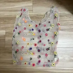 花柄シースルーバッグ