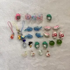 レトロ　お土産　水族館　パーツ　ゆるキャラ　キーホルダー　チャーム　イルカ