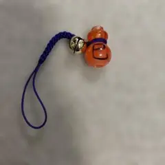 普賢菩薩　オレンジ　ひょうたん型　ストラップ