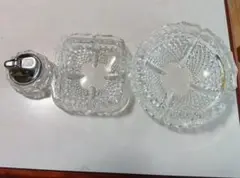 ガラス製灰皿セット 3点