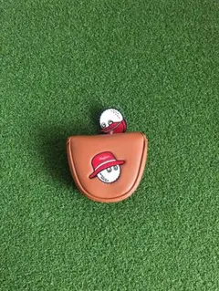 MALBON GOLF マルボン ゴルフ ヘッドカバー マレット型 ブラウン