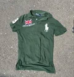 ポロシャツ オリーブグリーン GREAT BRITAIN