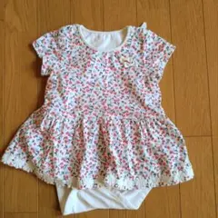 ベビー服80 花柄ワンピース