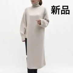 新品INSCRIRE(アンスクリア)K10 アシンメトリー タートルネックニット