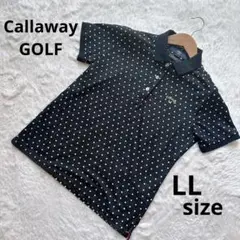 【美品✨️】Callaway ドット柄 ゴルフポロシャツ LL レディース