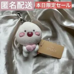 【お盆明けプチセール】ちびアピーチキーホルダー 原宿カフェ限定 カカオフレンズ