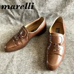 marelli ブラウンレザー タッセルローファー［26.0〜26.5］