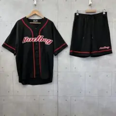 Bad boy バッドボーイ 半袖シャツ セットアップ ハーフパンツ M 黒