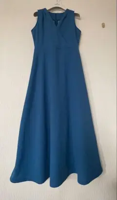 サマーセール‼️ブルー系ノースリーブロングワンピース