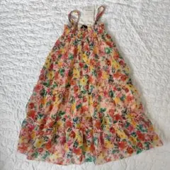 ☆ 新品未使用 花柄キャミワンピース 130cm