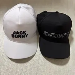 美品！JACK BUNNY キャップセット ホワイト ブラック