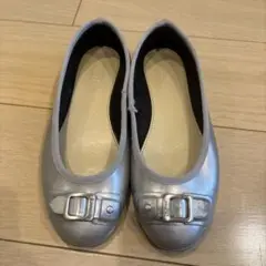 HUNTER シルバー バレエシューズ レインシューズ