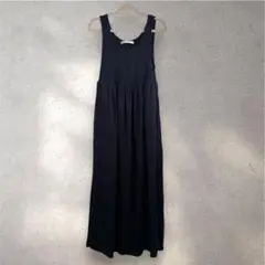 Green Parks ロングワンピース　ネイビー　ノースリーブ