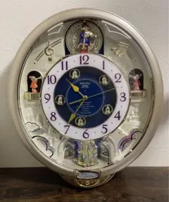 SEIKO からくり時計 RE555S 動作確認済 Amazon｜SEIKO CLOCK (セイコークロック) 掛け時計 ウエーブ