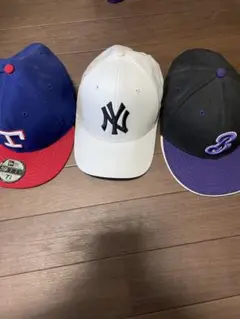 New eraキャップ3点セット（青・白・黒）