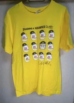 Duomo x HAWKS イエロー Tシャツ L