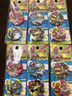 新品未使用！ 仮面ライダー エグゼイドクリップ缶バッジ 2個入り×6 計１２個