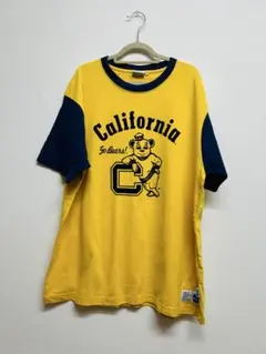 古着 希少 メンズ NCAA エヌシーエーエー Tシャツ XL 半袖 黄色