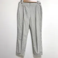 ティテインザストア パンツ【Sサイズ相当】白×黒 ストライプ カジュアル 小さめ