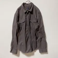 no.Y697【GAP】L メンズ　こげちゃ　シャツ　おしゃれ