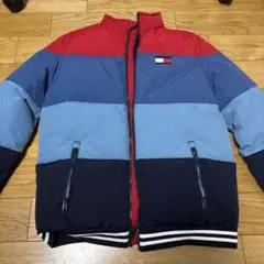 TOMMY HILFIGER カラーブロック ダウンジャケット XL