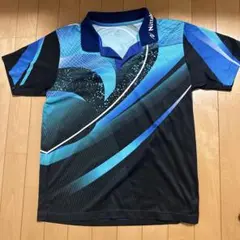 Nittaku ロゴ入りユニフォーム　青黒　Lサイズ
