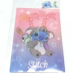 新品　ディズニー　スティッチ　シークレット下敷き　ポケット付き
