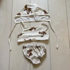 クマプリント水着 セット 80cm