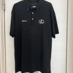 Srixon LEXUSロゴ付き　ブラックポロシャツ LLサイズ Lexusロゴ